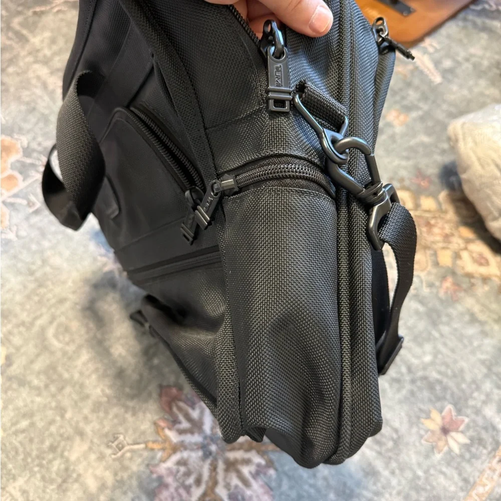 Tumi oversized black briefcase